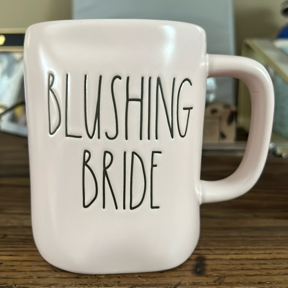 Pink Rae Dunn bride cup